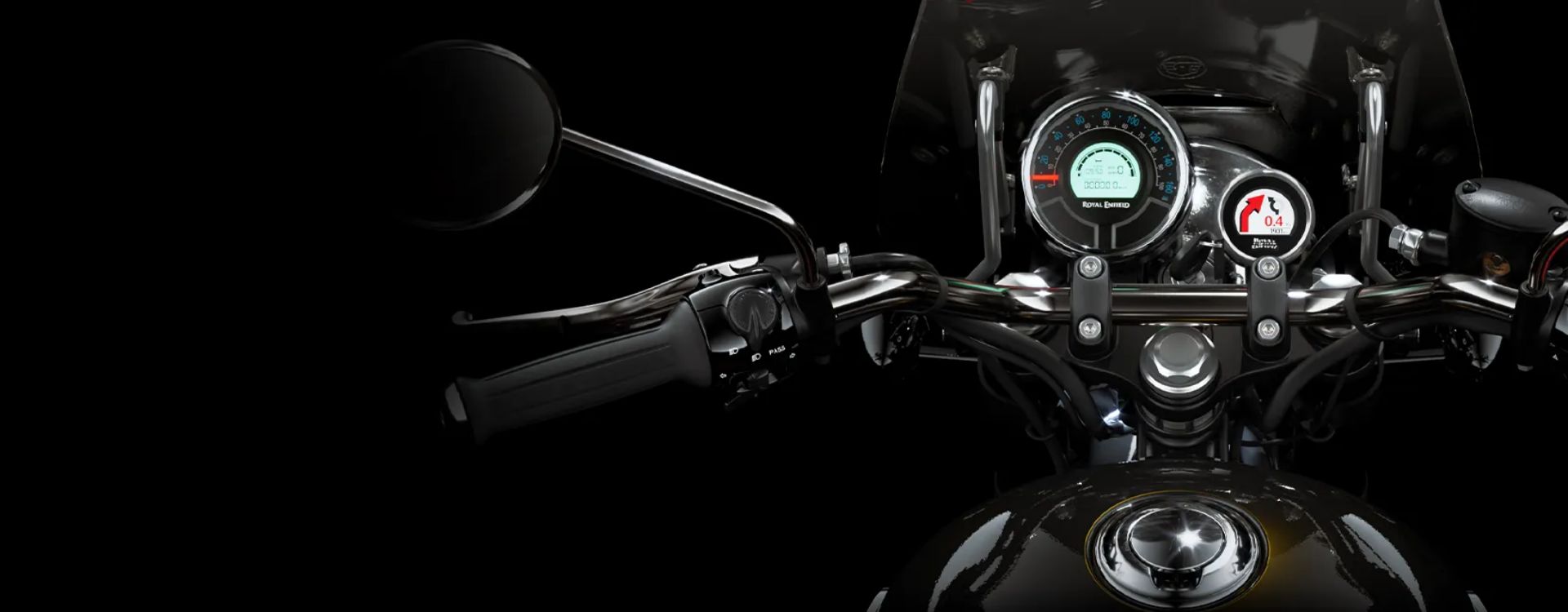 シンプルなメーター周り